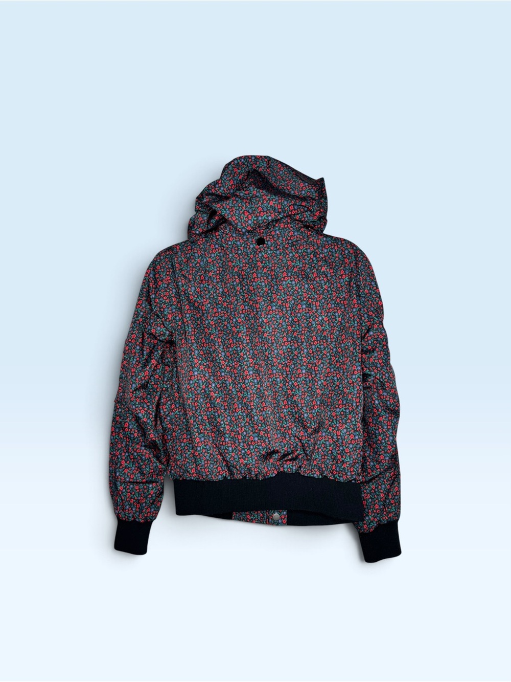 Coach Ditsy Floral Bomber Jacket w/ Hood F59774 - Picture 9 of 10